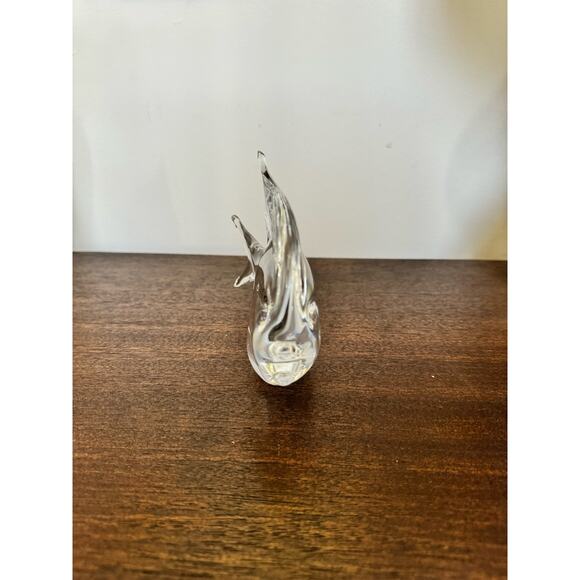 V Nason & C Murano Clear Glass Angelfish Tropical Fish Figurine Statue Unsigned - Picture 2 of 16